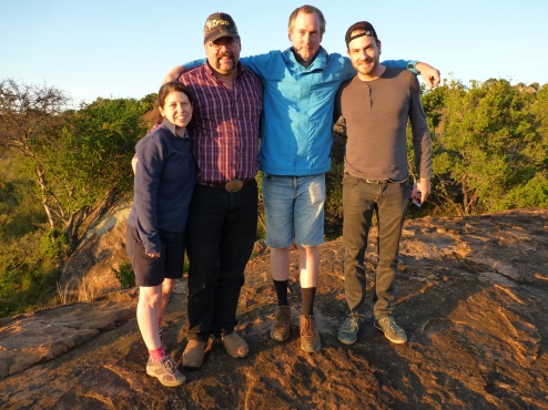 Me, Tim Smith (Canadian Nuffield Scholar), William Harrington (Aus) and Luciano Loman (Brazil) in Kenya