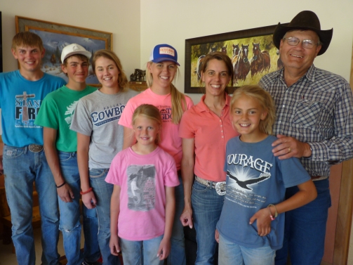 The wonderful Reinhold family on their ranch near Sturgis, South Dakota